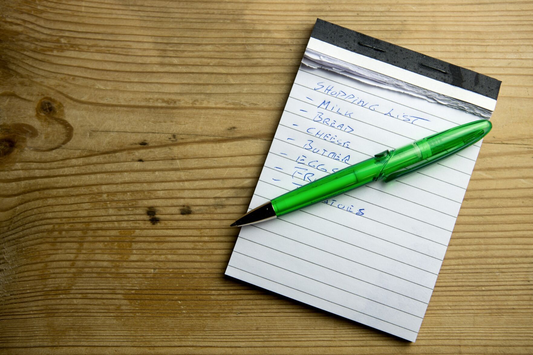 Make a shopping list